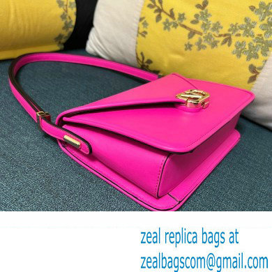Valentino shoulder Letter Large Bag in smooth calfskin Fuchsia 2023 - Click Image to Close