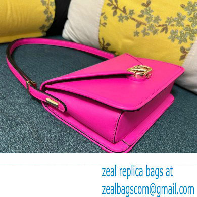 Valentino shoulder Letter Large Bag in smooth calfskin Fuchsia 2023