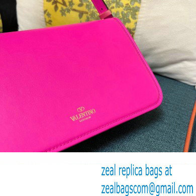 Valentino shoulder Letter Large Bag in smooth calfskin Fuchsia 2023 - Click Image to Close