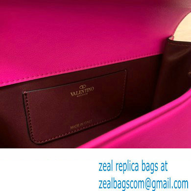 Valentino shoulder Letter Large Bag in smooth calfskin Fuchsia 2023
