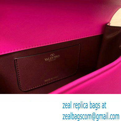 Valentino shoulder Letter Large Bag in smooth calfskin Fuchsia 2023 - Click Image to Close