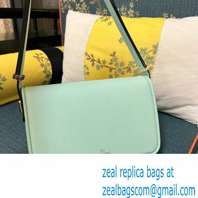 Valentino shoulder Letter Large Bag in smooth calfskin Pale Green 2023 - Click Image to Close