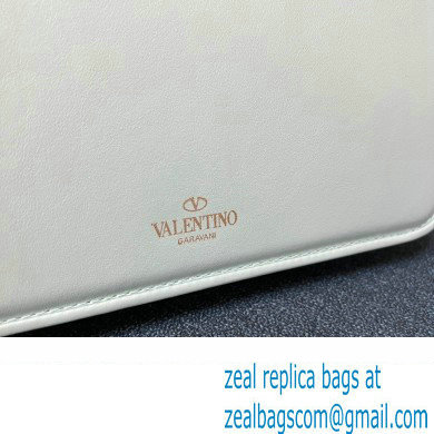 Valentino shoulder Letter Large Bag in smooth calfskin Pale Green 2023 - Click Image to Close