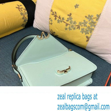 Valentino shoulder Letter Large Bag in smooth calfskin Pale Green 2023