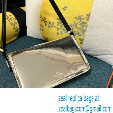 Valentino shoulder Letter Large Bag in smooth calfskin Silver 2023