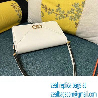 Valentino shoulder Letter Large Bag in smooth calfskin White 2023