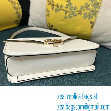 Valentino shoulder Letter Large Bag in smooth calfskin White 2023 - Click Image to Close