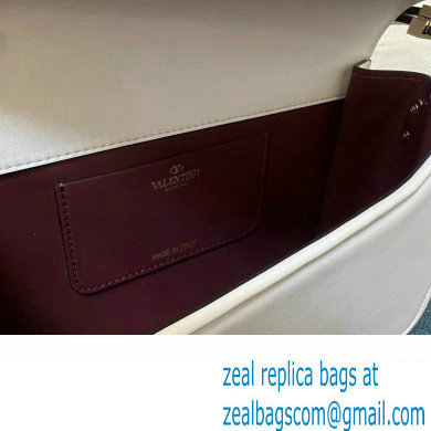 Valentino shoulder Letter Large Bag in smooth calfskin White 2023