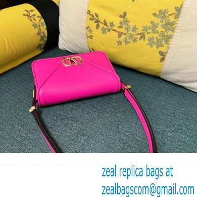 Valentino shoulder Letter Small Bag in smooth calfskin Fuchsia 2023