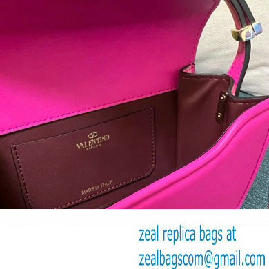 Valentino shoulder Letter Small Bag in smooth calfskin Fuchsia 2023