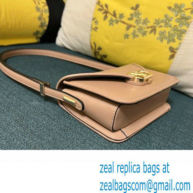 Valentino shoulder Letter Small Bag in smooth calfskin Nude 2023 - Click Image to Close