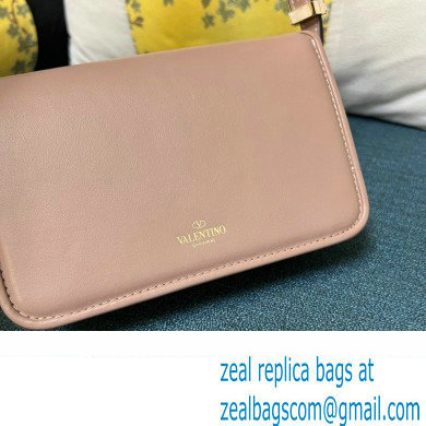 Valentino shoulder Letter Small Bag in smooth calfskin Nude 2023 - Click Image to Close