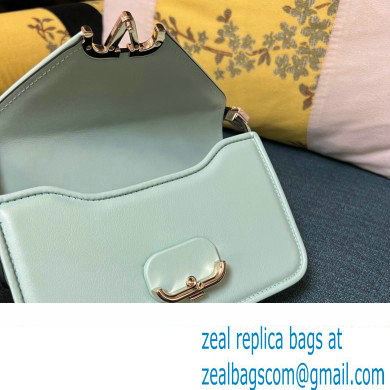 Valentino shoulder Letter Small Bag in smooth calfskin Pale Green 2023 - Click Image to Close