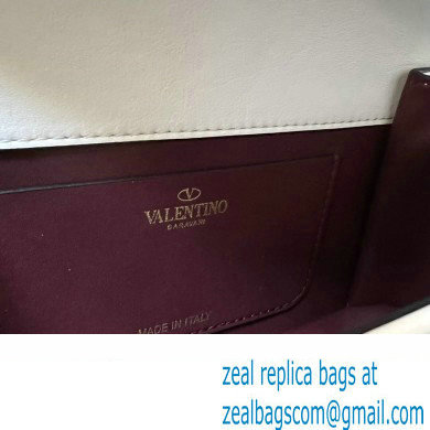 Valentino shoulder Letter Small Bag in smooth calfskin White 2023 - Click Image to Close