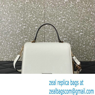 Valentino small VSLING Handbag in grainy calfskin White with JEWEL EMBROIDERY 2024