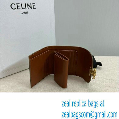 celine Small Wallet TRIOMPHE in TRIOMPHE CANVAS Grege 2024 - Click Image to Close