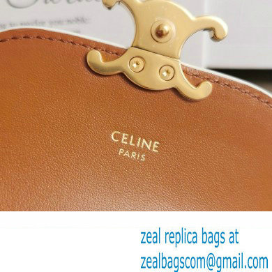 celine Small Wallet TRIOMPHE in TRIOMPHE CANVAS white/tan 2024 - Click Image to Close
