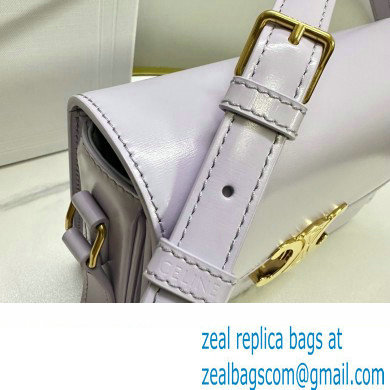 celine Teen Triomphe Bag in shiny calfskin lilac 2024