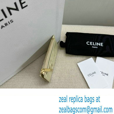 celine Zipped Card Holder in smooth lambskin off white 10K583 2023