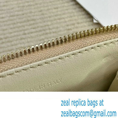 celine Zipped Card Holder in smooth lambskin off white 10K583 2023