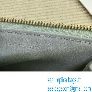 celine Zipped Card Holder in smooth lambskin pale blue 10K583 2023 - Click Image to Close