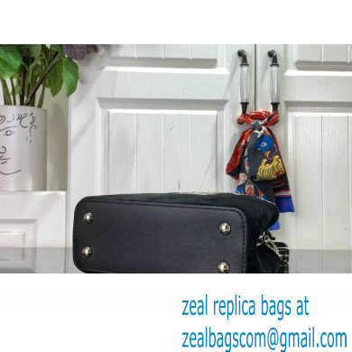 louis vuitton Capucines MINI handbag black WITH crystal flowers M23246 2023