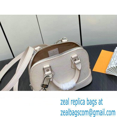 louis vuitton Nano Alma bag in EPI leather M82411 Quartz White 2023 - Click Image to Close