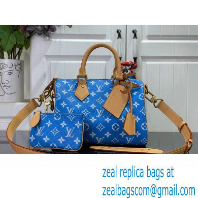 louis vuitton Speedy Bandouliere 25 bag BLUE M24424 2024