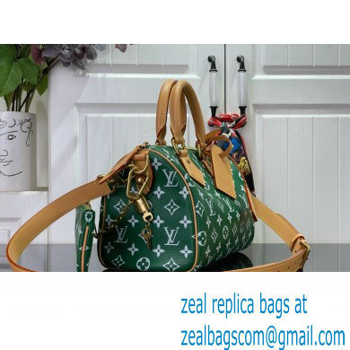 louis vuitton Speedy Bandouliere 25 bag GREEN M24423 2024