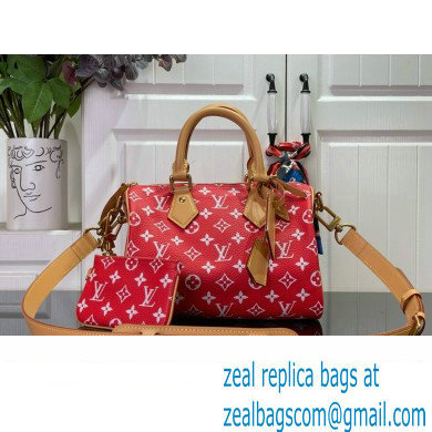 louis vuitton Speedy Bandouliere 25 bag red M24425 2024