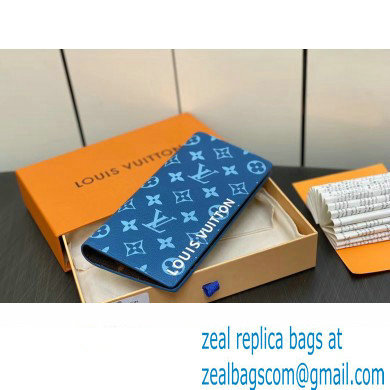 louis vuitton Zippy Vertical Wallet M82799 blue 2023 - Click Image to Close