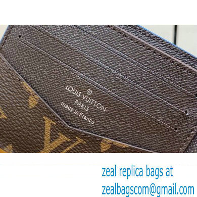 louis vuitton slender wallet M82798 blue 2023 - Click Image to Close