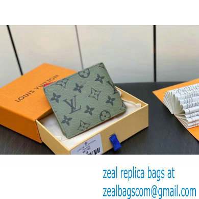louis vuitton slender wallet M82798 green 2023 - Click Image to Close