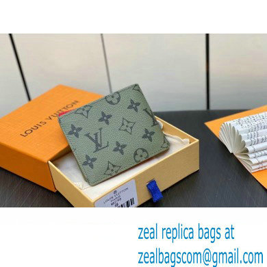 louis vuitton slender wallet M82798 green 2023