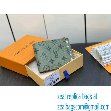 louis vuitton slender wallet M82798 green 2023