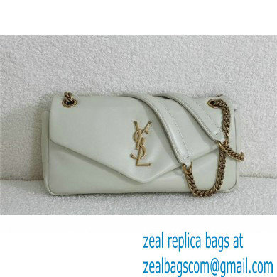 saint laurent calypso bag in plunged lambskin BLANC VINTAGE 2023 - Click Image to Close
