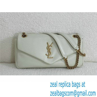 saint laurent calypso bag in plunged lambskin BLANC VINTAGE 2023