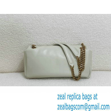 saint laurent calypso bag in plunged lambskin BLANC VINTAGE 2023 - Click Image to Close