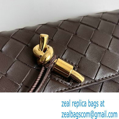 Bottega Veneta Andiamo Large Flap Wallet FONDANT with metallic knot closure 2024