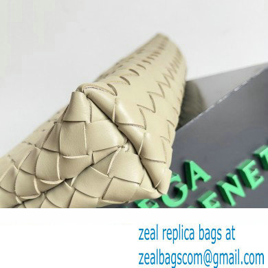 Bottega Veneta Intrecciato leather pouch Clutch Bag Beige