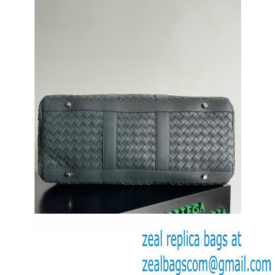 Bottega Veneta Medium Intrecciato Duffle Intrecciato leather Bag Dark Green