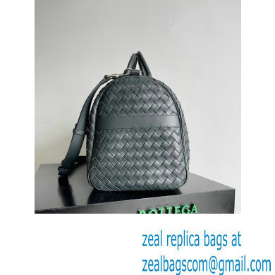 Bottega Veneta Medium Intrecciato Duffle Intrecciato leather Bag Dark Green