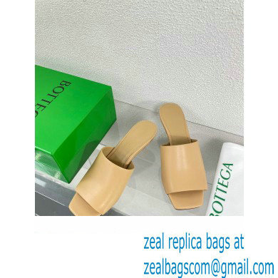 Bottega Veneta Mid Heel 4.5cm Leather Knot Mules Nude 2024