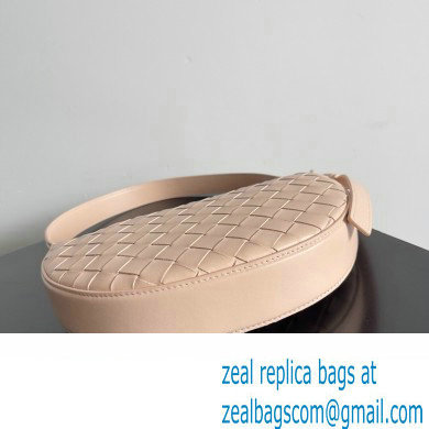 Bottega Veneta Mini Sunrise Intrecciato leather shoulder bag Lotus with knot 2024