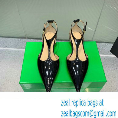 Bottega Veneta Rocket T-Bar Ballerina Flats Leather Black 2024