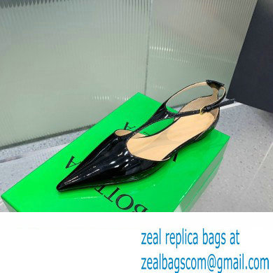 Bottega Veneta Rocket T-Bar Ballerina Flats Leather Black 2024