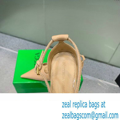 Bottega Veneta Rocket T-Bar Ballerina Flats Leather Nude 2024