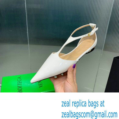 Bottega Veneta Rocket T-Bar Ballerina Flats Leather White 2024
