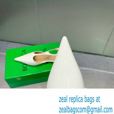 Bottega Veneta Rocket T-Bar Ballerina Flats Leather White 2024