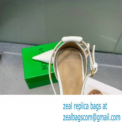 Bottega Veneta Rocket T-Bar Ballerina Flats Leather White 2024